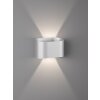Fischer & Honsel Wall Muurlamp LED Zilver, 2-lichts