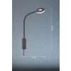 Fischer & Honsel Cama Muurlamp LED Zwart, 1-licht