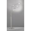 Fischer & Honsel Dent Staande lamp LED Nikkel mat, 5-lichts