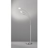 Fischer & Honsel Dent Staande lamp LED Nikkel mat, 3-lichts