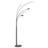 Fischer & Honsel Dent Staande lamp LED Zwart, 5-lichts