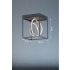 Fischer & Honsel Gisi Plafondlamp LED Zwart, 1-licht, Afstandsbediening