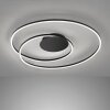 Fischer & Honsel Holy Plafondlamp LED Zwart, 1-licht, Afstandsbediening