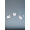 Fischer & Honsel Vano Plafondlamp Wit, 2-lichts