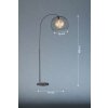 Fischer & Honsel Wire Staande lamp Zwart, 1-licht