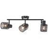 Brilliant Bano Plafondlamp Zwart, 3-lichts