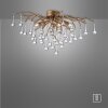 Paul Neuhaus ICICLE Plafondlamp Oud messing, 4-lichts