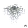 Paul Neuhaus ICICLE Plafondlamp roestvrij staal, 9-lichts