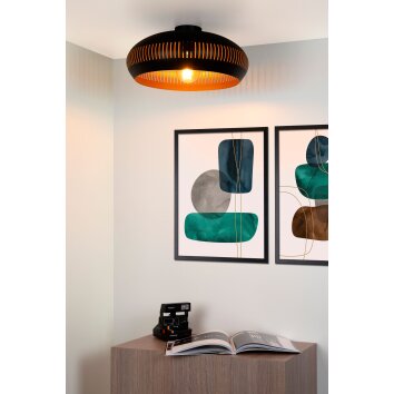 Lucide RAYCO Plafondlamp Zwart, 1-licht