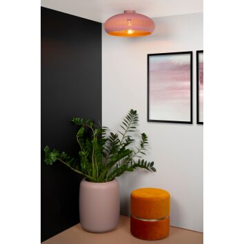 Lucide RAYCO Plafondlamp Roze, 1-licht
