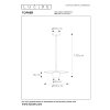 Lucide TOPHER Hanger Chroom, 1-licht