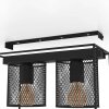 Eglo CATTERICK Plafondlamp Zwart, 2-lichts