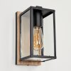 Fortunies Buiten muurverlichting Bruin, houtlook, Zwart, 1-licht