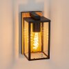 Fortunies Buiten muurverlichting Bruin, houtlook, Zwart, 1-licht