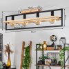 Espenel Plafondlamp Natuurlijke kleuren, Zwart, 4-lichts