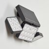 Estampes Solarlamp LED Antraciet, 1-licht, Bewegingsmelder