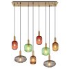 Globo NORMY Hanglamp Goud, 8-lichts