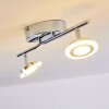 Lucy Plafond spot LED Chroom, 2-lichts, Afstandsbediening, Kleurwisselaar