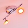 Lucy Plafond spot LED Chroom, 2-lichts, Afstandsbediening, Kleurwisselaar