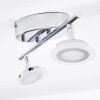 Lucy Plafond spot LED Chroom, 2-lichts, Afstandsbediening, Kleurwisselaar