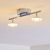 Lucy Plafond spot LED Chroom, 2-lichts, Afstandsbediening, Kleurwisselaar