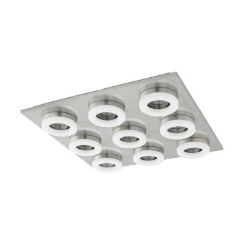 Eglo BRESSANONE Plafondlamp LED Nikkel mat, 9-lichts