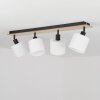 Alsen Plafondlamp Hout licht, Zwart, 4-lichts