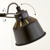 Safari Muurlamp Chroom, Hout licht, Zwart, 1-licht