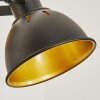 Tina Muurlamp Chroom, Hout licht, Zwart, 1-licht