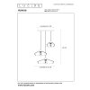 Lucide YUNKAI Hanger Zwart, 3-lichts
