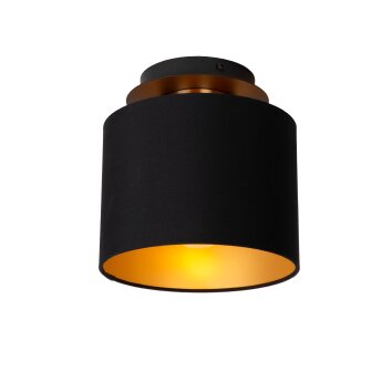 Lucide FUDRAL Plafondlamp Goud, Messing, Zwart, 1-licht