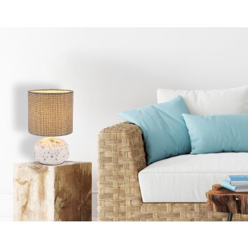 Globo IGA Tafellamp Grijs, Wit, 1-licht