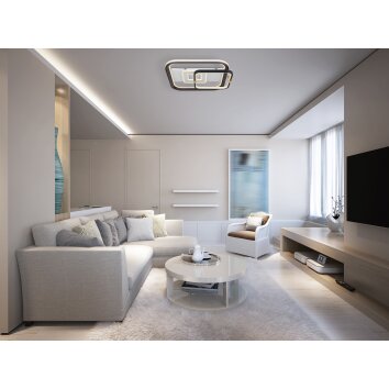 Globo ANI Plafondlamp LED Wit, 1-licht, Afstandsbediening