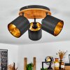 Alsen Plafondlamp Natuurlijke kleuren, Zwart, 3-lichts