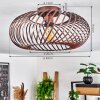 Oravi Plafondlamp Koperkleurig, 1-licht