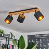 Alsen Plafondlamp Natuurlijke kleuren, Zwart, 3-lichts