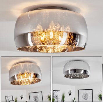 Belleguette Plafondlamp Zilver, 3-lichts