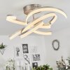 Vignats Plafondlamp LED Nikkel mat, 4-lichts, Afstandsbediening