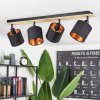 Alsen Plafondlamp Hout licht, Zwart, 4-lichts