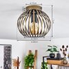 Oravi Plafondlamp Antiek, Goud, 1-licht