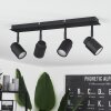 Douarnenez Plafondlamp Zwart, 4-lichts