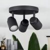 Douarnenez Plafondlamp Zwart, 3-lichts