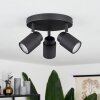 Douarnenez Plafondlamp Zwart, 3-lichts