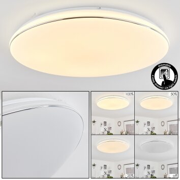 Remenoville Plafondlamp LED Chroom, Wit, 1-licht