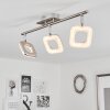 Villenauxe Plafondlamp LED Chroom, Nikkel mat, 3-lichts