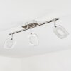 Villenauxe Plafondlamp LED Chroom, Nikkel mat, 3-lichts