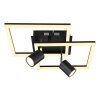 Globo DANNY Plafondlamp LED Zwart, Wit, 3-lichts