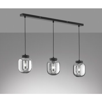 Fischer & Honsel Regi Hanglamp Zwart, 3-lichts