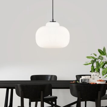 Brilliant Blop Hanglamp Zwart, 1-licht