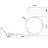 Brilliant Chaumont Tafellamp LED Zwart, 1-licht